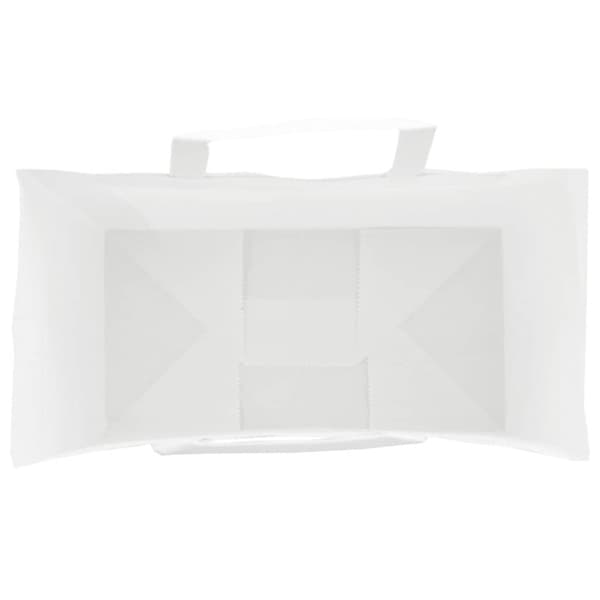 vidaXL Kraftpapperspåsar 50 st med handtag vit 32x17x25 cm