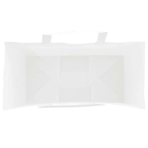 vidaXL Kraftpapperspåsar 250 st med handtag vit 18x8x22 cm