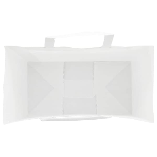 vidaXL Kraftpapperspåsar 250 st med handtag vit 32x17x44 cm