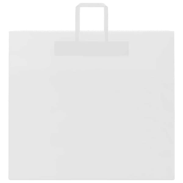 vidaXL Kraftpapperspåsar 250 st med handtag vit 54x15x49 cm