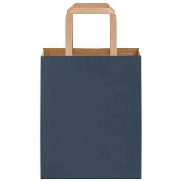 vidaXL Kraftpapperspåsar 50 st med handtag blå 18x8x22 cm