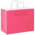 Miniatyrbild 3 av 11: vidaXL Kraftpapperspåsar 250 st med handtag rosa 32x17x25 cm
