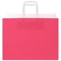 Miniatyrbild 5 av 11: vidaXL Kraftpapperspåsar 250 st med handtag rosa 32x17x25 cm
