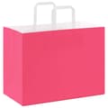 Miniatyrbild 7 av 11: vidaXL Kraftpapperspåsar 250 st med handtag rosa 32x17x25 cm