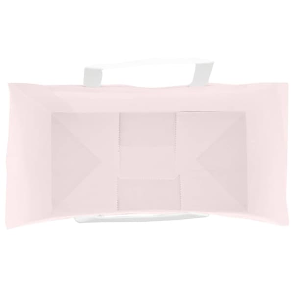 vidaXL Kraftpapperspåsar 250 st med handtag rosa 32x17x25 cm