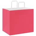 Miniatyrbild 7 av 11: vidaXL Kraftpapperspåsar 50 st med handtag rosa 32x22x28 cm