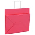 Miniatyrbild 9 av 11: vidaXL Kraftpapperspåsar 50 st med handtag rosa 32x22x28 cm