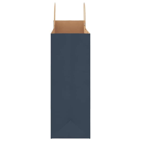 vidaXL Kraftpapperspåsar 50 st med handtag blå 32x17x44 cm