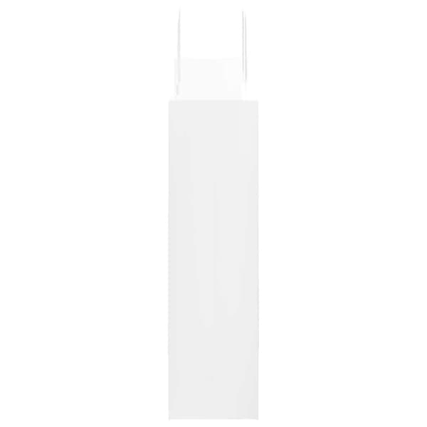 vidaXL Kraftpapperspåsar 50 st med handtag vit 32x12x42 cm