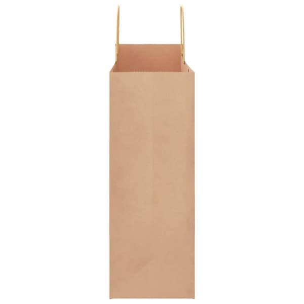 vidaXL Kraftpapperspåsar 50 st med handtag brun 32x17x44 cm