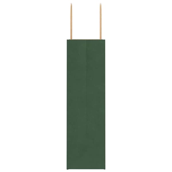 vidaXL Kraftpapperspåsar 250 st med handtag grön 21x11x36 cm