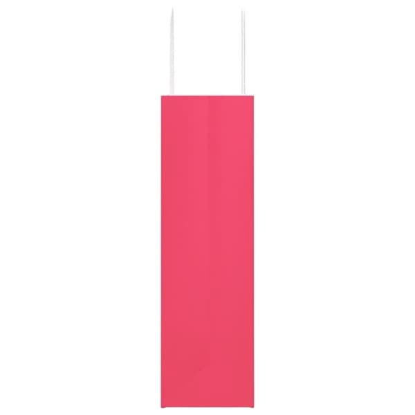 vidaXL Kraftpapperspåsar 50 st med handtag rosa 21x11x36 cm