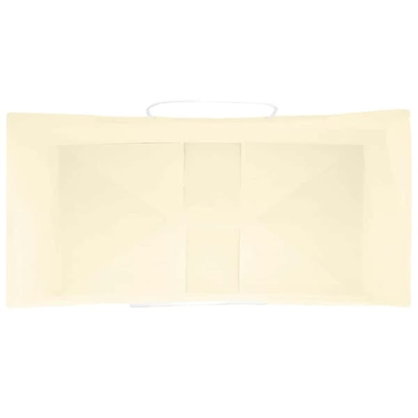 vidaXL Kraftpapperspåsar 50 st med handtag gul 21x11x28 cm