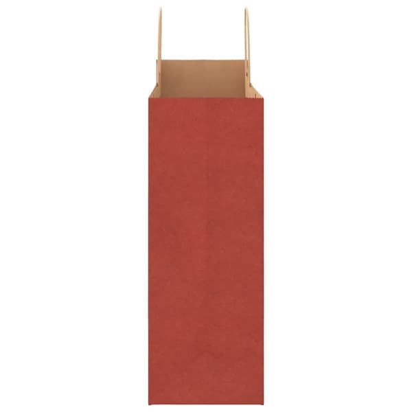vidaXL Kraftpapperspåsar 50 st med handtag röd 32x17x44 cm