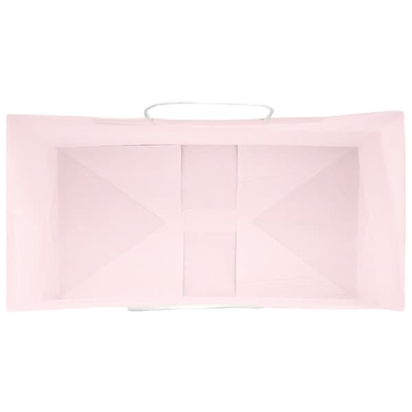 vidaXL Papirposer 250 stk med håndtak rosa 32x17x44 cm