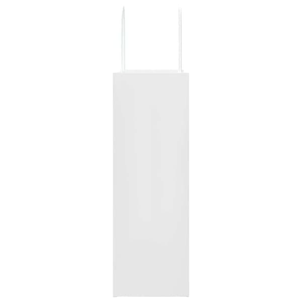 vidaXL Kraftpapperspåsar 50 st med handtag vit 26x12x35 cm