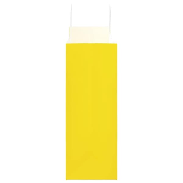 vidaXL Kraftpapperspåsar 50 st med handtag gul 32x17x44 cm