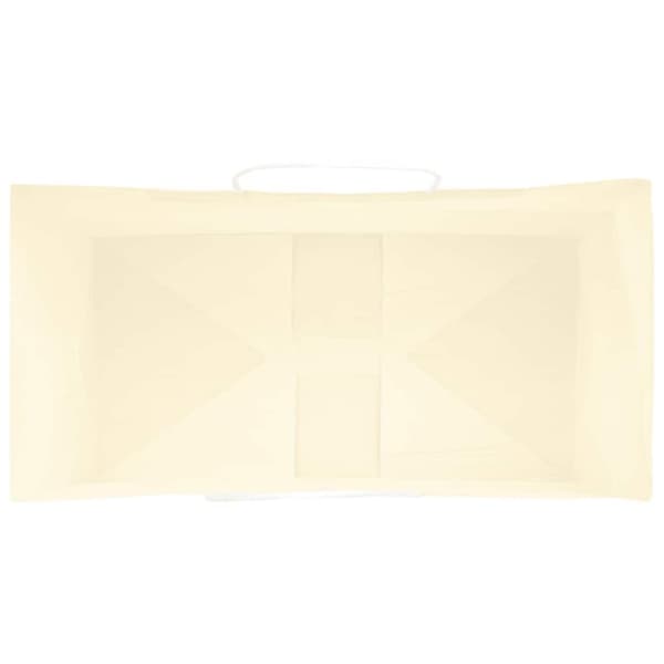 vidaXL Kraftpapperspåsar 50 st med handtag gul 32x17x44 cm