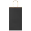 Miniatyrbild 5 av 11: vidaXL Kraftpapperspåsar 50 st med handtag svart 21x11x36 cm