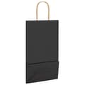 Miniatyrbild 9 av 11: vidaXL Kraftpapperspåsar 50 st med handtag svart 21x11x36 cm