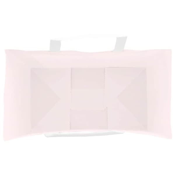 vidaXL Kraftpapperspåsar 50 st med handtag rosa 15x8x21 cm