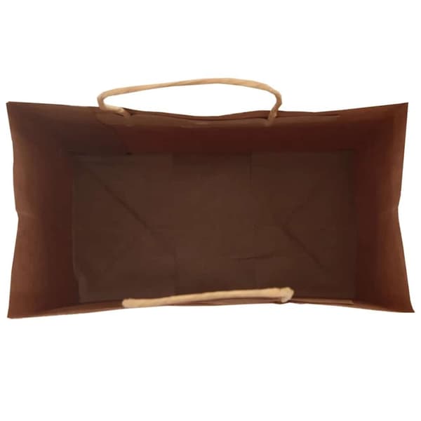 vidaXL Kraftpapperspåsar 50 st med handtag svart 15x8x21 cm