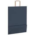 Miniatyrbild 9 av 11: vidaXL Kraftpapperspåsar 50 st med handtag blå 32x12x42 cm
