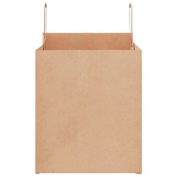 vidaXL Kraftpapperspåsar 50 st med handtag brun 32x22x24 cm