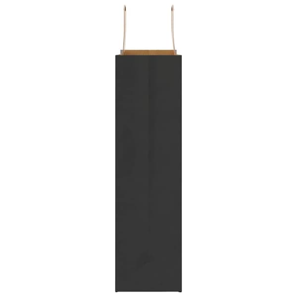 vidaXL Kraftpapperspåsar 250 st med handtag svart 32x12x42 cm