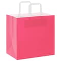 Miniatyrbild 3 av 11: vidaXL Kraftpapperspåsar 50 st med handtag rosa 26x17x25 cm