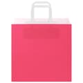 Miniatyrbild 5 av 11: vidaXL Kraftpapperspåsar 50 st med handtag rosa 26x17x25 cm