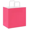 Miniatyrbild 7 av 11: vidaXL Kraftpapperspåsar 50 st med handtag rosa 26x17x25 cm