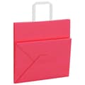 Miniatyrbild 9 av 11: vidaXL Kraftpapperspåsar 50 st med handtag rosa 26x17x25 cm