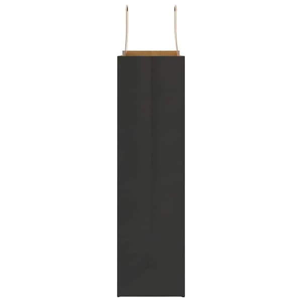 vidaXL Kraftpapperspåsar 50 st med handtag svart 32x12x42 cm