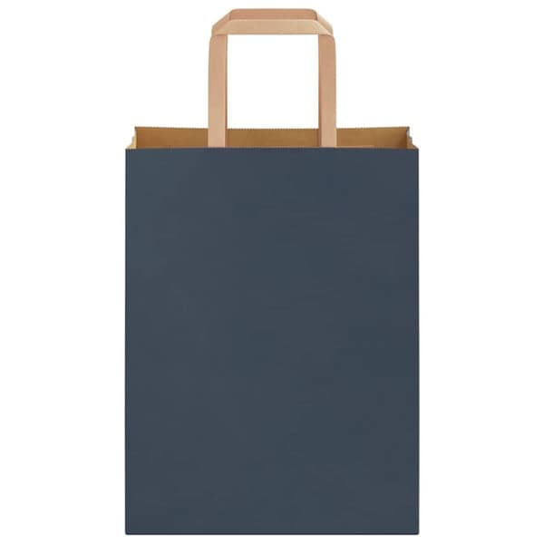 vidaXL Kraftpapperspåsar 50 st med handtag blå 21x11x28 cm