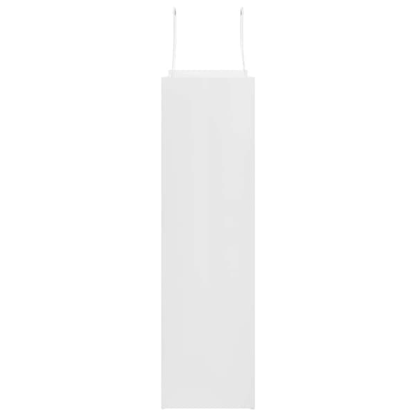 vidaXL Kraftpapperspåsar 50 st med handtag vit 32x12x42 cm