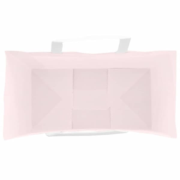 vidaXL Kraftpapperspåsar 50 st med handtag rosa 32x17x25 cm