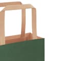 Miniatyrbild 10 av 11: vidaXL Kraftpapperspåsar 50 st med handtag grön 21x11x28 cm