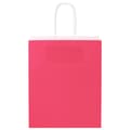 Miniatyrbild 5 av 11: vidaXL Kraftpapperspåsar 50 st med handtag rosa 18x8x22 cm