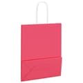 Miniatyrbild 9 av 11: vidaXL Kraftpapperspåsar 50 st med handtag rosa 18x8x22 cm