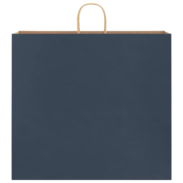 vidaXL Kraftpapperspåsar 50 st med handtag blå 54x15x49 cm