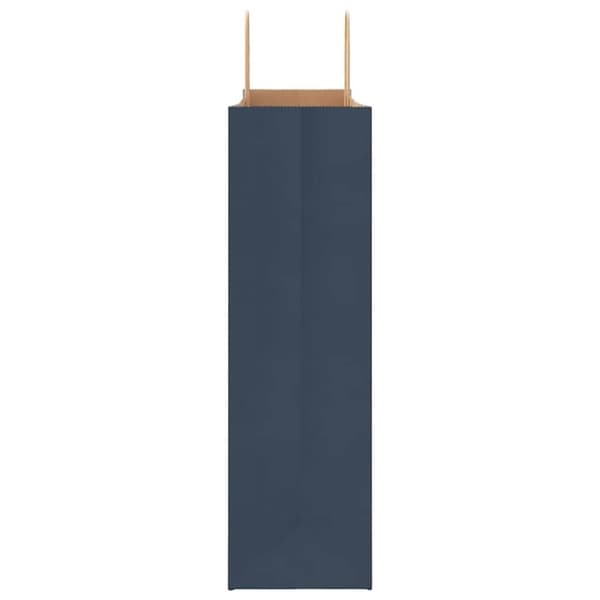 vidaXL Kraftpapperspåsar 50 st med handtag blå 54x15x49 cm