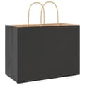 Miniatyrbild 7 av 11: vidaXL Kraftpapperspåsar 250 st med handtag svart 32x17x25 cm