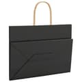Miniatyrbild 9 av 11: vidaXL Kraftpapperspåsar 250 st med handtag svart 32x17x25 cm