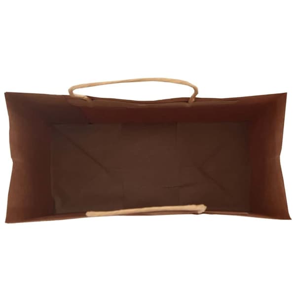 vidaXL Kraftpapperspåsar 250 st med handtag brun 18x8x22 cm