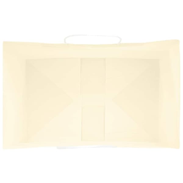 vidaXL Kraftpapperspåsar 250 st med handtag gul 21x11x36 cm