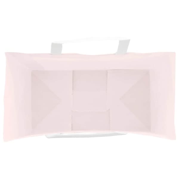 vidaXL Kraftpapperspåsar 50 st med handtag rosa 32x17x44 cm