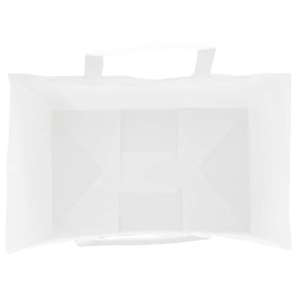 vidaXL Kraftpapperspåsar 250 st med handtag vit 26x17x25 cm