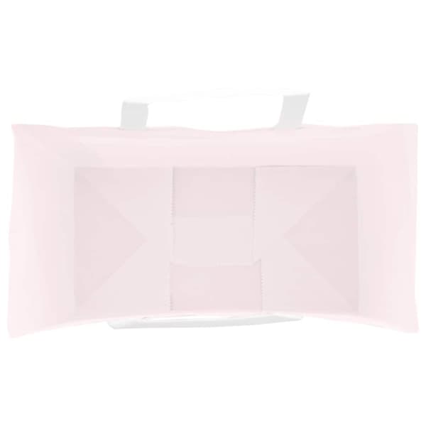 vidaXL Kraftpapperspåsar 50 st med handtag rosa 21x11x36 cm