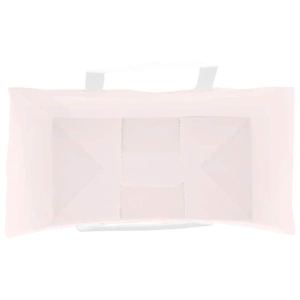 vidaXL Papirposer 250 stk med håndtak rosa 21x11x36 cm